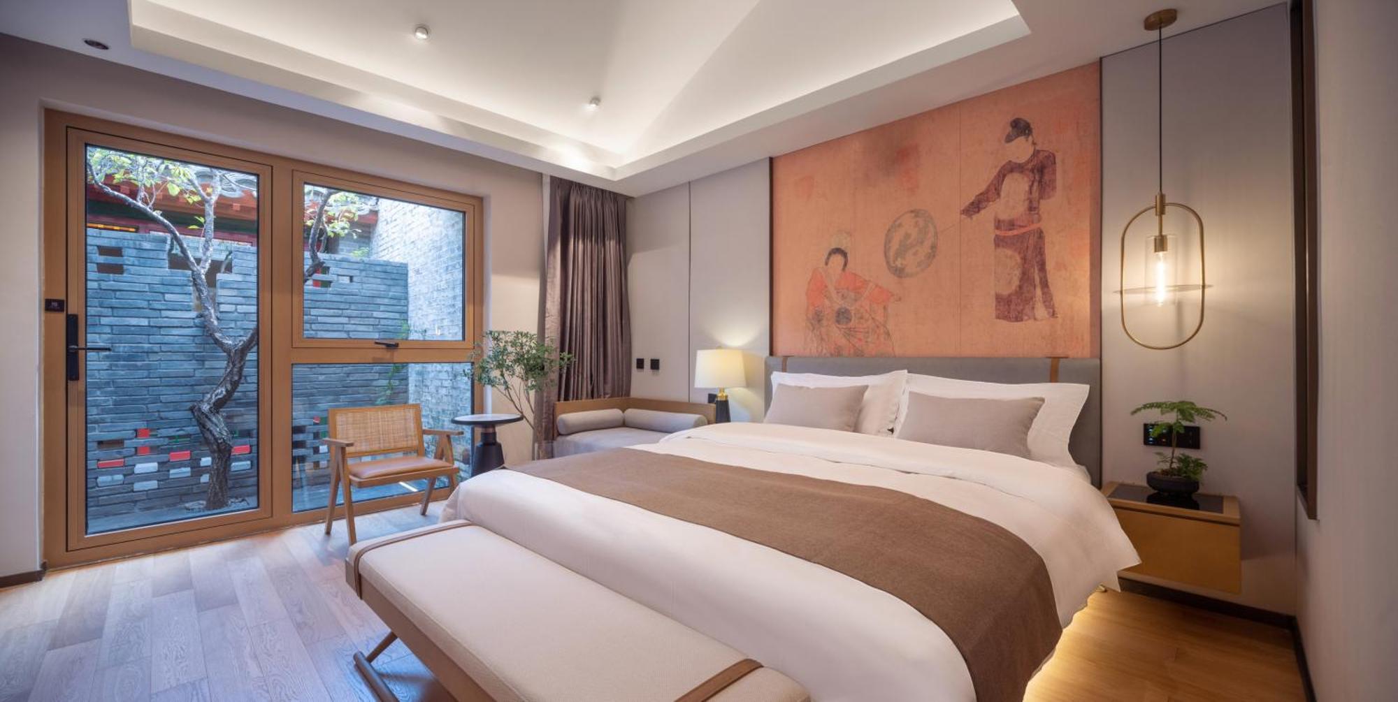 Xinxiang Yayuan Beijing Sihe Courtyard With Sky Garden Terrace Near Tiananmen Square Forbidden City Wangfujing Pedestrian Street And The Subway Екстер'єр фото
