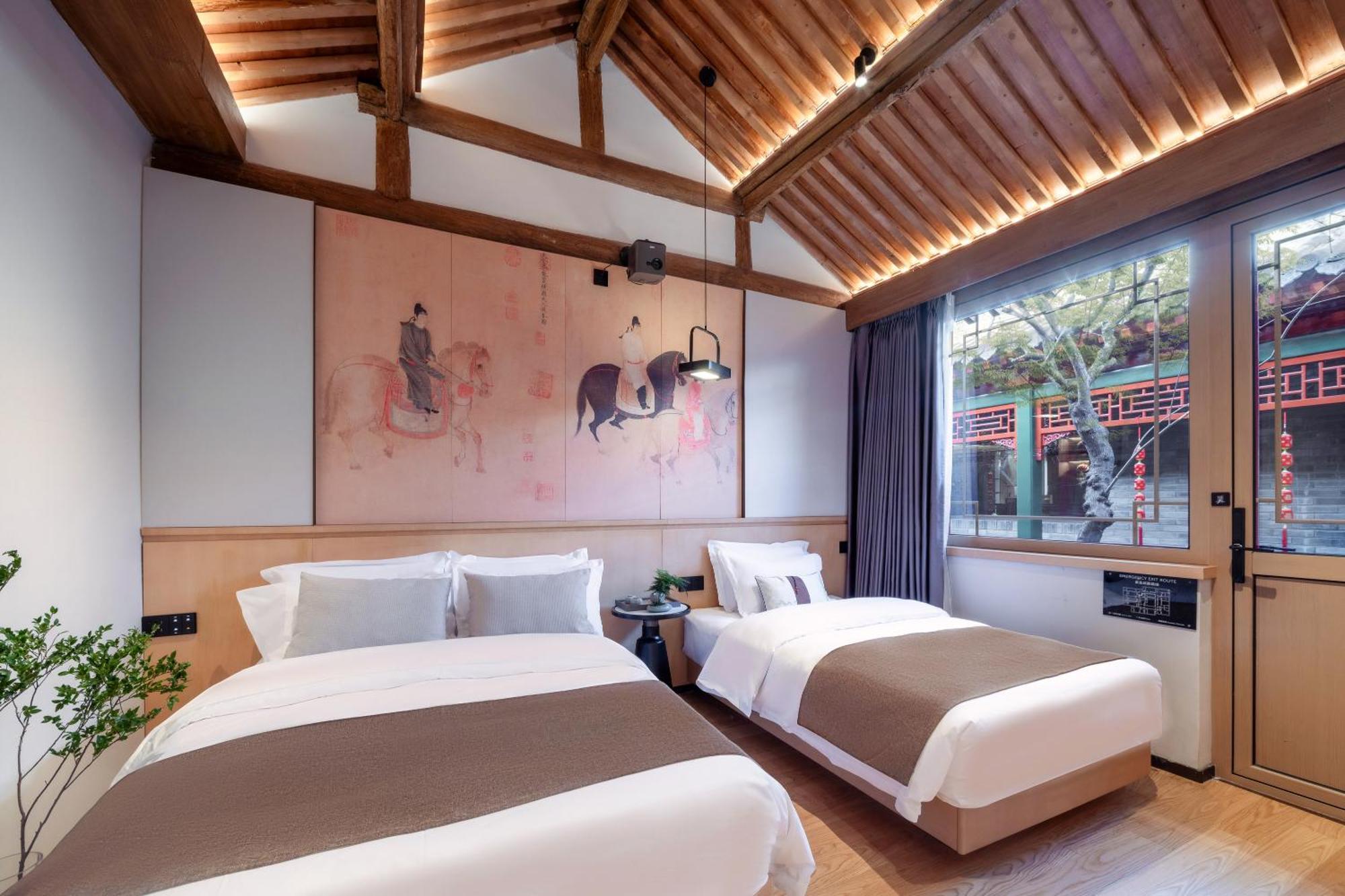 Xinxiang Yayuan Beijing Sihe Courtyard With Sky Garden Terrace Near Tiananmen Square Forbidden City Wangfujing Pedestrian Street And The Subway Екстер'єр фото